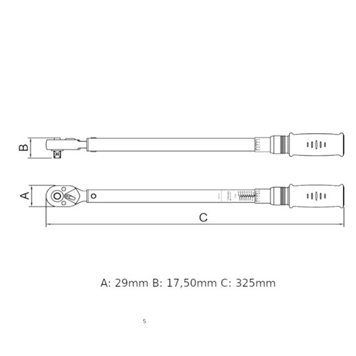 Torqu�metro de estalo 4 - 20 Nm encaixe 3/8