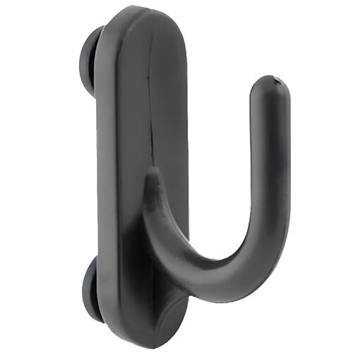 Gancho pl�stico curvo e duplo p/ painel porta ferramentas 10 unidades