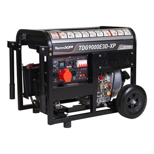 Gerador de energia 9 Kva a diesel partida elétrica trifásico - TDG9000E3D-XP Gerador de energia 9 Kva a diesel partida elétrica trifásico - TDG9000E3D-XP
