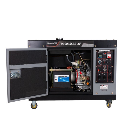 Gerador de energia 7,2 Kva a diesel cabinado partida el�trica monof�sico - TDG9000SLE-XP