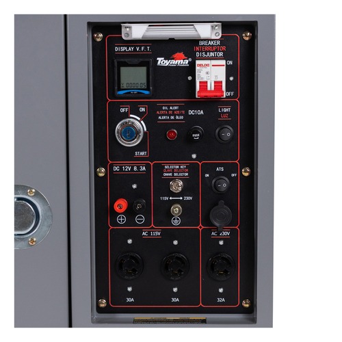 Gerador de energia 7,2 Kva a diesel cabinado partida el�trica monof�sico - TDG9000SLE-XP