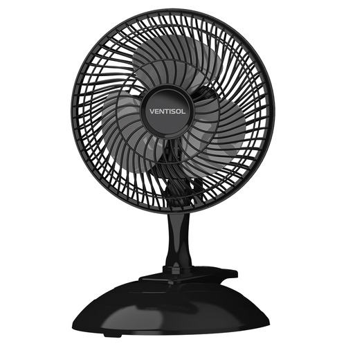 Ventilador de mesa mini 20 cm 2 velocidades - Black  110V