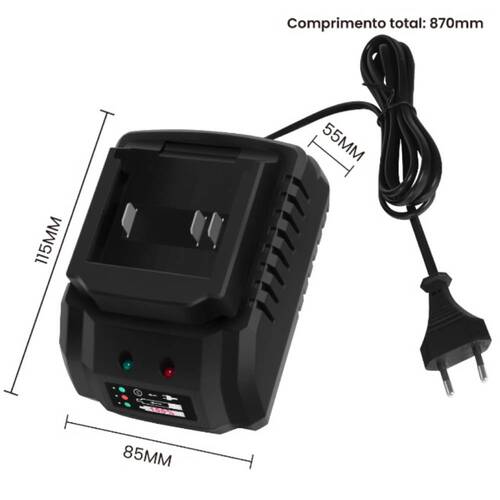 Carregador baterias 12V para parafusadeira - BOM-5592  110V/220V