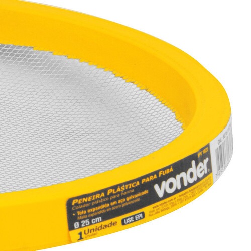 Peneira em plástico para fuba 25 cm Peneira em plástico para fuba 25 cm