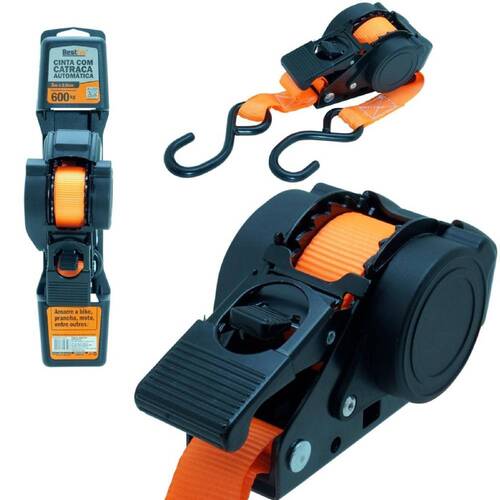 Cinta com catraca autom�tica para amarra��o de carga capacidade 600 kg - BFH3703