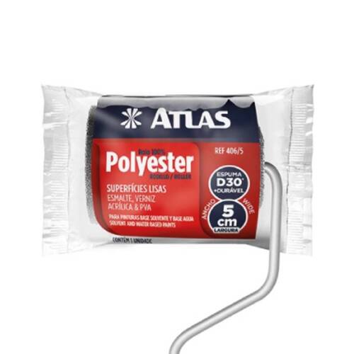 Rolo de espuma para pintura 5 cm com suporte - 406/5A Rolo de espuma para pintura 5 cm com suporte - 406/5A