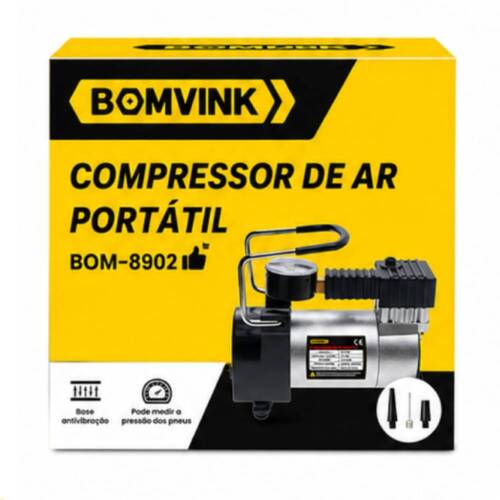 Compressor de ar port�til 12V 40 libras - BOM-8902
