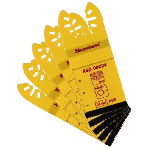 Lâmina de imersão 34 x 40 mm para corte de madeira com 5 peças - KSO-00C34-5 Lâmina de imersão 34 x 40 mm para corte de madeira com 5 peças - KSO-00C34-5