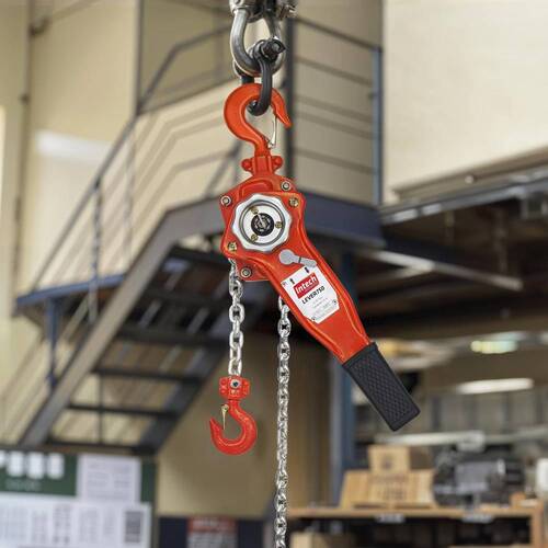 Talha manual de alavanca capacidade 750 kg corrente de 1,5 metro - LEVER750