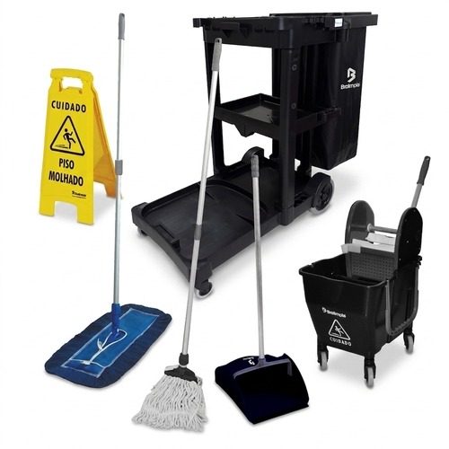 Kit para limpeza profissional n° 3 preto - NYKT03 Kit para limpeza profissional n° 3 preto - NYKT03
