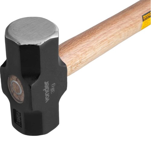 Marreta oitavada 3 Kg com cabo de madeira envernizado Marreta oitavada 3 Kg com cabo de madeira envernizado