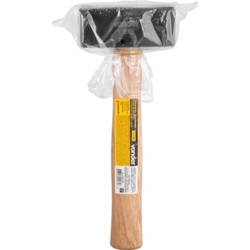 Marreta quadrada 1,5 kg com cabo em madeira