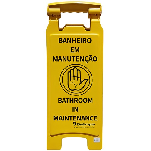 Cavalete de sinaliza��o banheiro fora de uso 6 pe�as - MVPL2002
