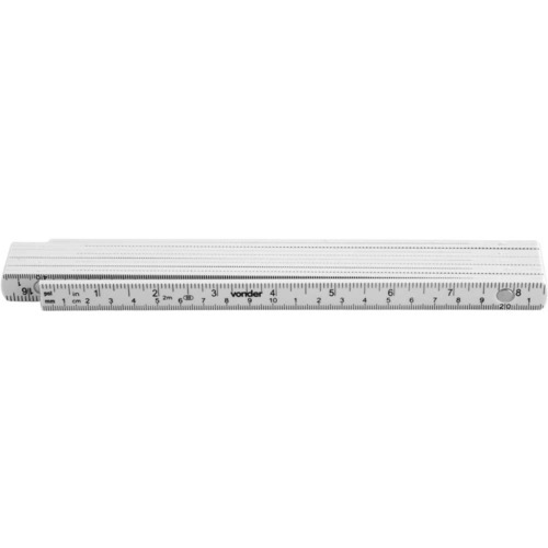 Metro de pl�stico 2 m com 10 dobras mm/pol