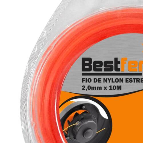 Fio de nylon estrela para ro�adeira 2,0 mm x 10 metros - BFH1767