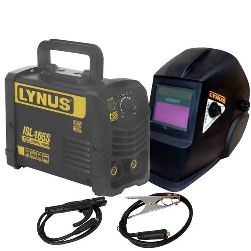 Inversora de solda 120A eletrodo e Tig DC ISL165S + M�scara de solda autom�tica ton. 9 a 13 MSL-5000  220V