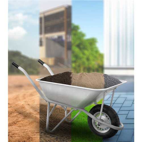 Carrinho de mão reforçado caçamba reta 80L Carrinho de mão reforçado caçamba reta 80L