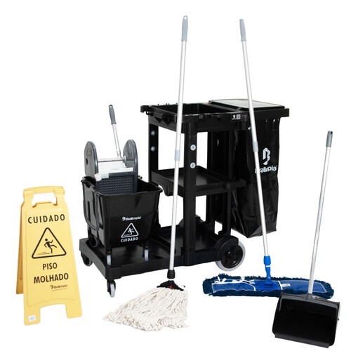Kit para limpeza profissional n° 3 preto - NYKT03 Kit para limpeza profissional n° 3 preto - NYKT03
