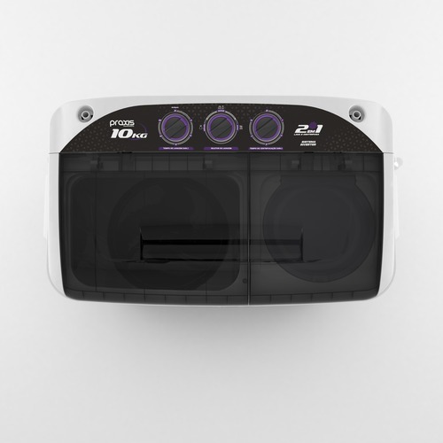Lavadora de roupas 10kg 2 em 1 lava 6kg e centrifuga 4kg  110V