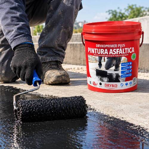 Impermeabilizante Pintura Asfáltica 18L - DrykoPrimer PLUS Impermeabilizante Pintura Asfáltica 18L - DrykoPrimer PLUS