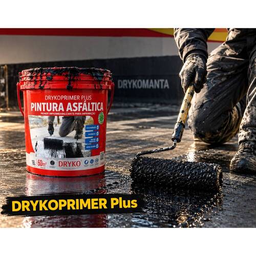 Impermeabilizante Pintura Asfáltica 18L - DrykoPrimer PLUS Impermeabilizante Pintura Asfáltica 18L - DrykoPrimer PLUS