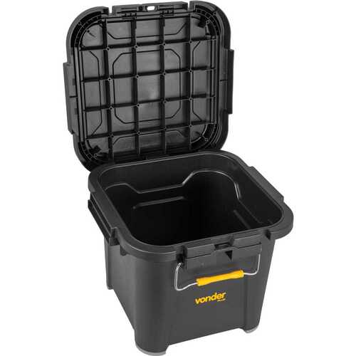 Caixa plástica para ferramentas tipo baú 30L - CBV 030 Caixa plástica para ferramentas tipo baú 30L - CBV 030