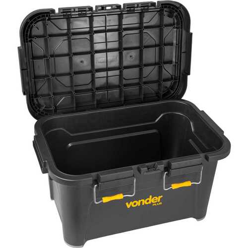 Caixa plástica para ferramentas tipo baú 45L - CBV 045 Caixa plástica para ferramentas tipo baú 45L - CBV 045