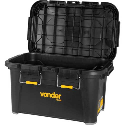 Caixa plástica para ferramentas tipo baú 45L - CBV 045 Caixa plástica para ferramentas tipo baú 45L - CBV 045