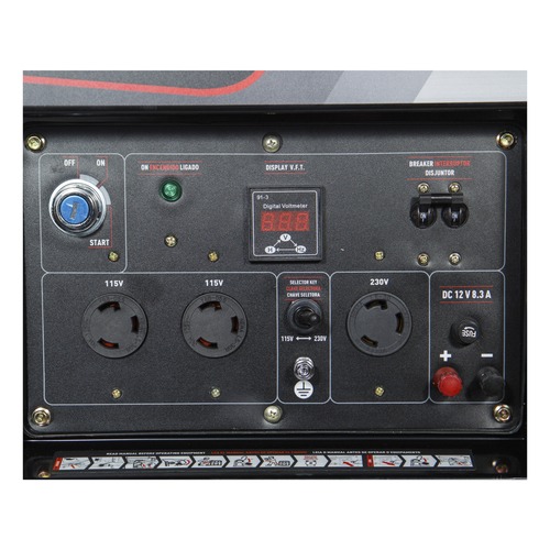 Gerador de energia 5,5 Kva a diesel partida el�trica bivolt - TDG6500BXE  110V/220V