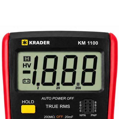 Mult�metro digital port�til 600V CAT II AC/DC - KM-1100
