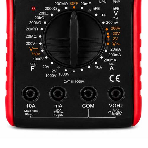 Mult�metro digital port�til 600V CAT II AC/DC - KM-1100