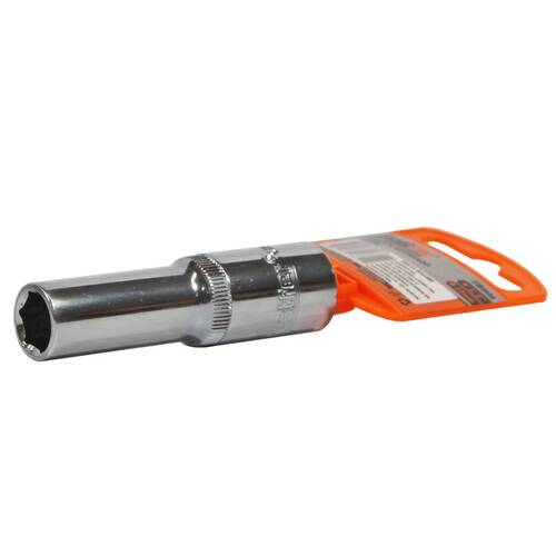 Soquete sextavado longo 12 mm com encaixe 1/2