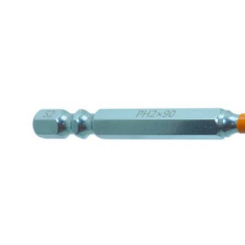 Jogo de bits phillips ph2 x 90 mm encaixe 1/4 Jogo de bits phillips ph2 x 90 mm encaixe 1/4
