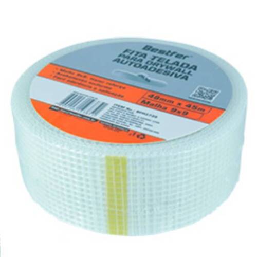 Fita adesiva telada para drywall 48 mm x 45 m - BFH3739