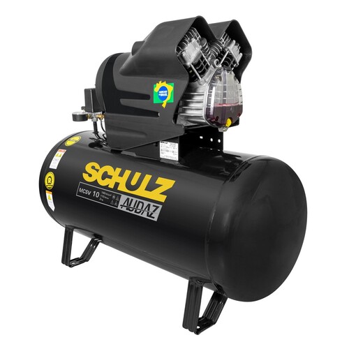 Compressor de ar 10 pés 110L 2 hp 140 libras monofásico Audaz - MCSV 10/110 220V Compressor de ar 10 pés 110L 2 hp 140 libras monofásico Audaz - MCSV 10/110 220V