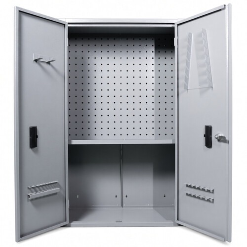 Armário de parede para ferramentas com 1 prateleiras e kit de suportes - RLL-109 Armário de parede para ferramentas com 1 prateleiras e kit de suportes - RLL-109