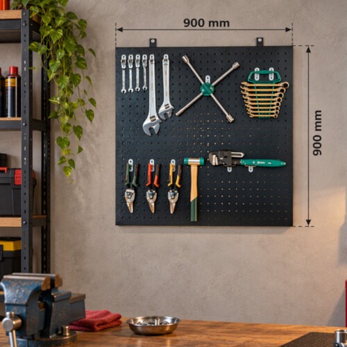 Painel para ferramentas perfurado met�lico 900 x 900 mm - RLL-140