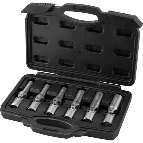 Jogo de soquete para velar articulada 8 a 16 mm com 6 pe�as