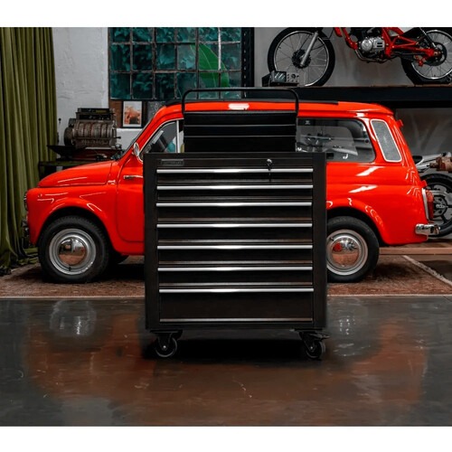 Carrinho para ferramentas fechado com 7 gavetas - RLL-329 Carrinho para ferramentas fechado com 7 gavetas - RLL-329