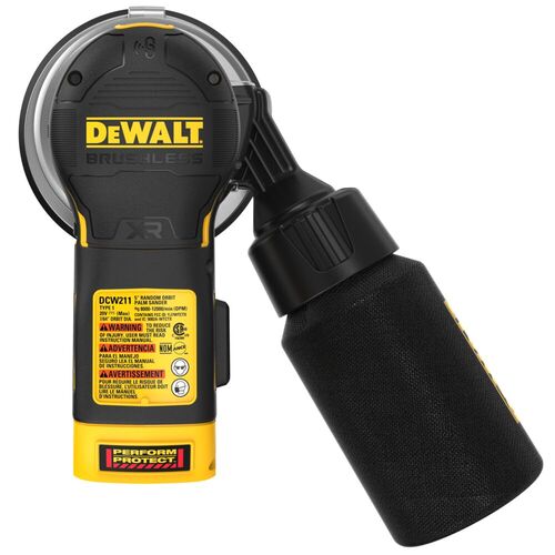 Lixadeira roto orbital a bateria 20V Brushless Sem bateria - DCW211B