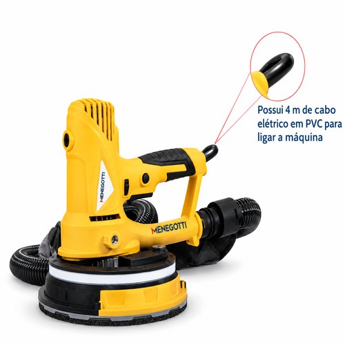 Lixadeira de parede com led 180mm 710W - MLP710 LED  110V