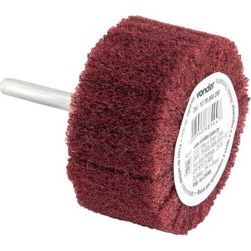 Roda de lixa 60 x 30 mm com haste gr�o 280