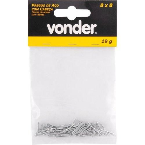Pregos de a�o com cabe�a 8 x 8 100 pregos