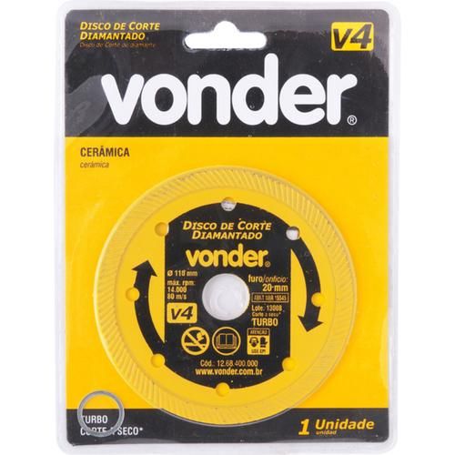 Disco diamantado turbo 100 mm para concreto Disco diamantado turbo 100 mm para concreto
