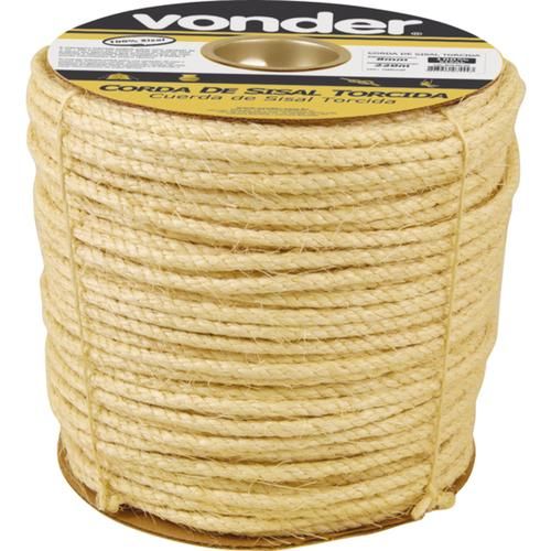 Corda de sisal 10 mm rolo com 140 metros