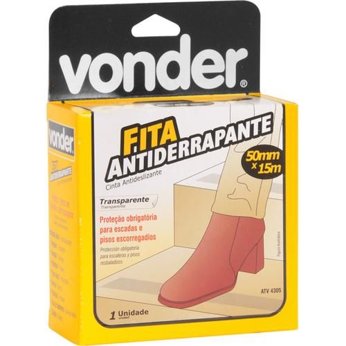 Fita adesiva antiderrapante 50 mm x 15 m transparente Fita adesiva antiderrapante 50 mm x 15 m transparente