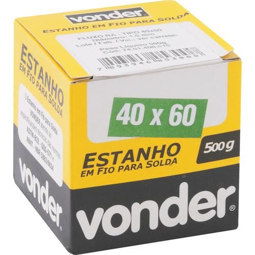 Estanho em fio 1,5 mm 40 x 60 - 74.51.406.015