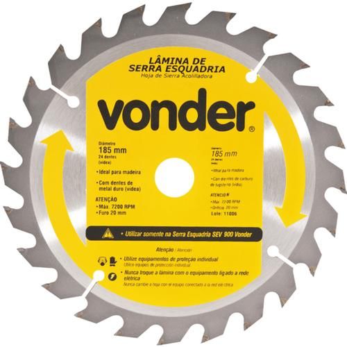 Disco de serra para madeira 185 x 16 mm 24 dentes Disco de serra para madeira 185 x 16 mm 24 dentes