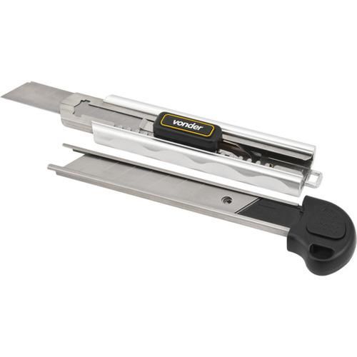 Estilete largo em alum�nio 18 mm com 5 l�minas - ES918 