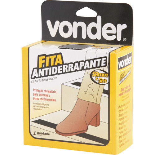 Fita adesiva antiderrapante 50 mm x 5 m cinza 